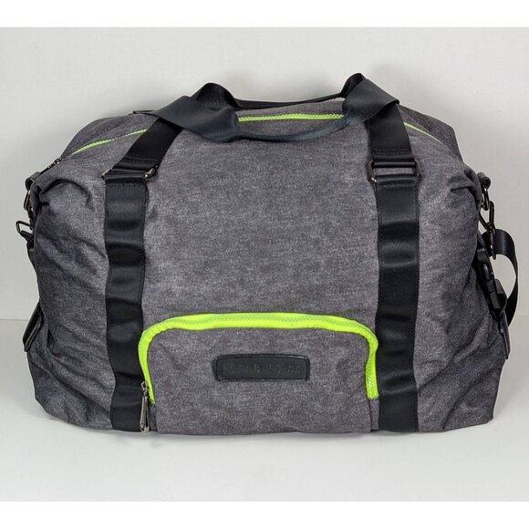 Fabletics Gym Bag Beach Yoga Crossbody Tote Travel Duffel Workout Pilates Gray - Picture 2 of 8